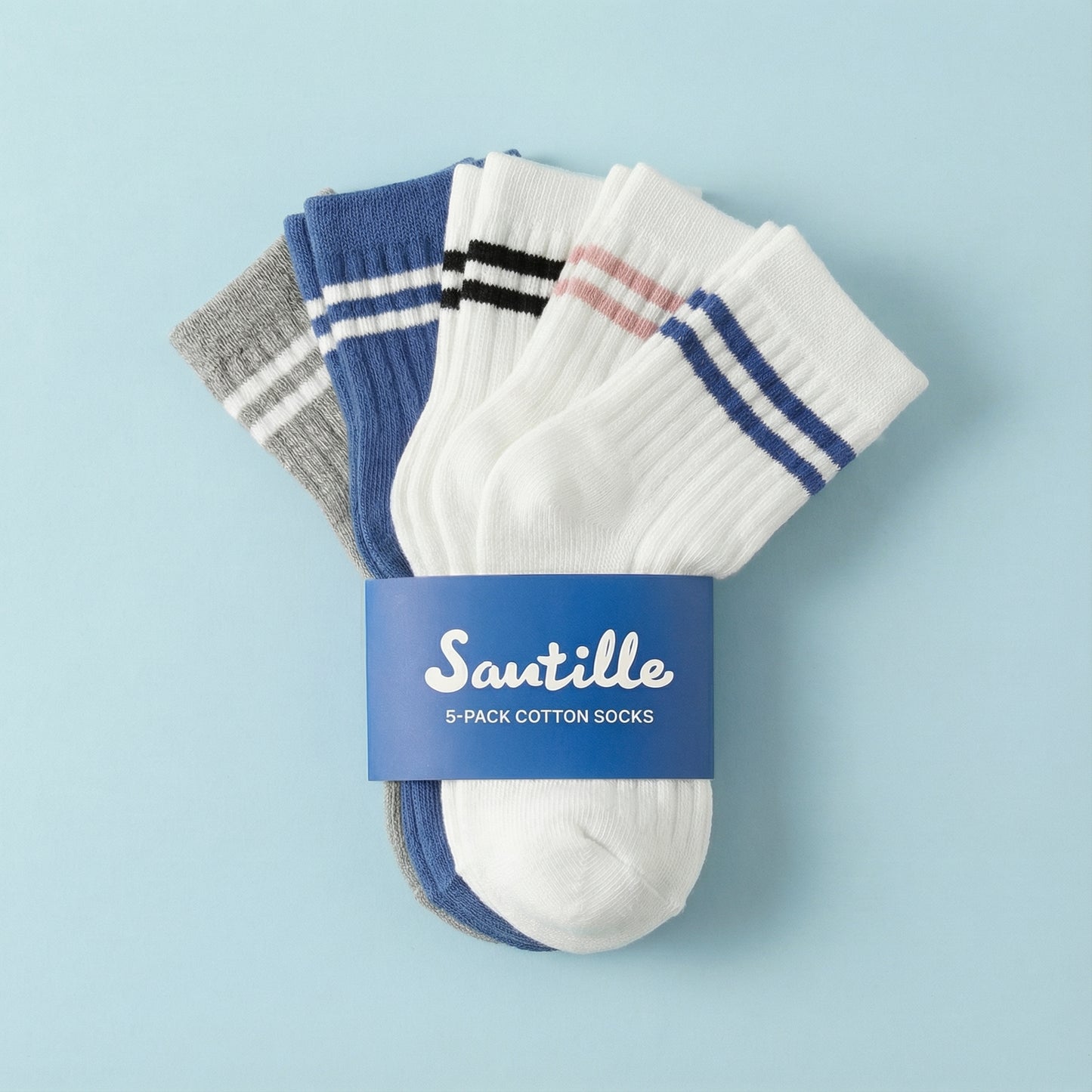 5-Pack Cotton Socks